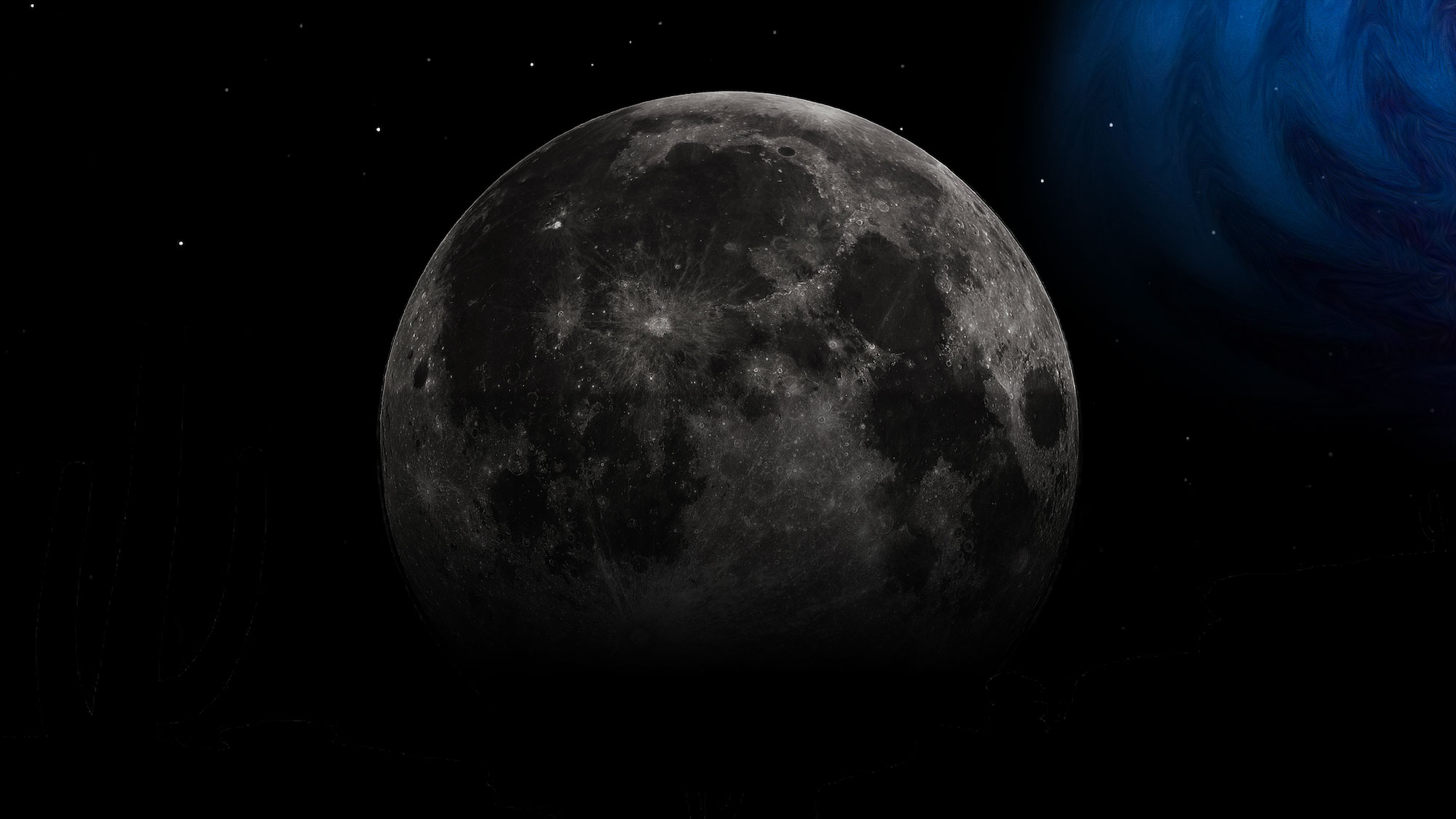Luna onde gravitazionali