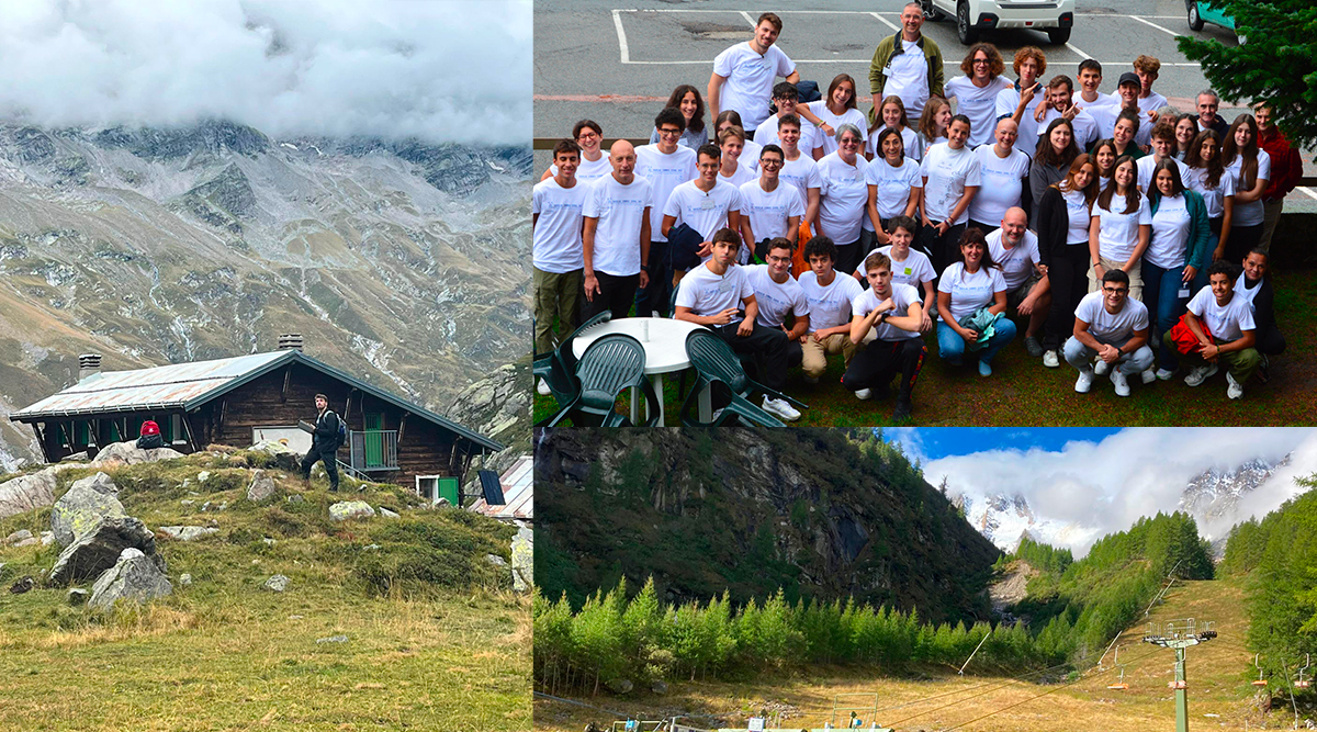 foto di studenti in montagna per la summer school di radiolab