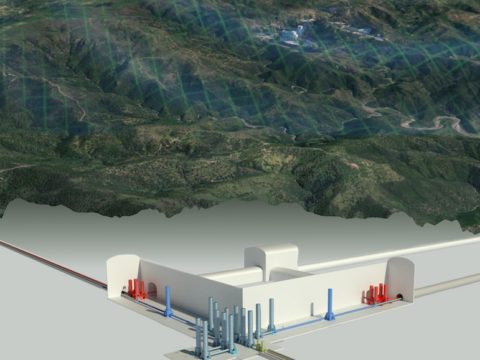 rendering Einstein Telescope